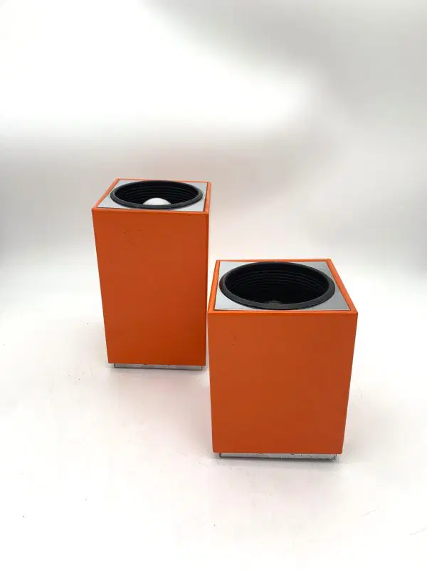 COPPIA applique o plafoniere lampade ditta illuminazione athena design anni ’70 - immagine 3