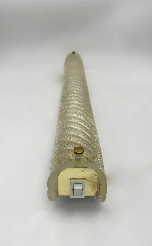 applique singola attribuito a italamp vetro di Murano anni 1970 con interuttore - immagine 5