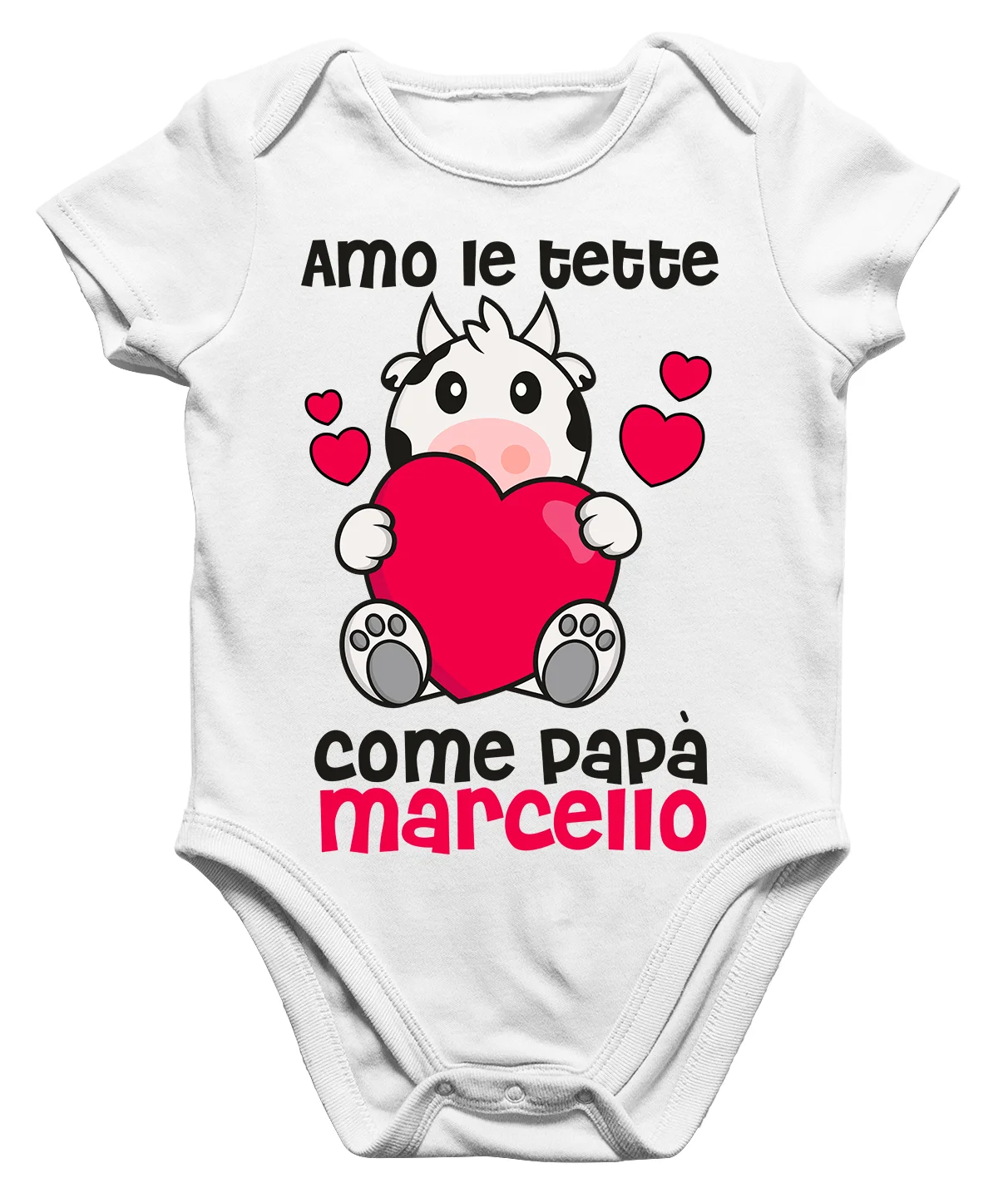 Body Papà PERSONALIZZABILE Neonato Festa del Papà Amo le tette come Papà divertente Regalo Papà