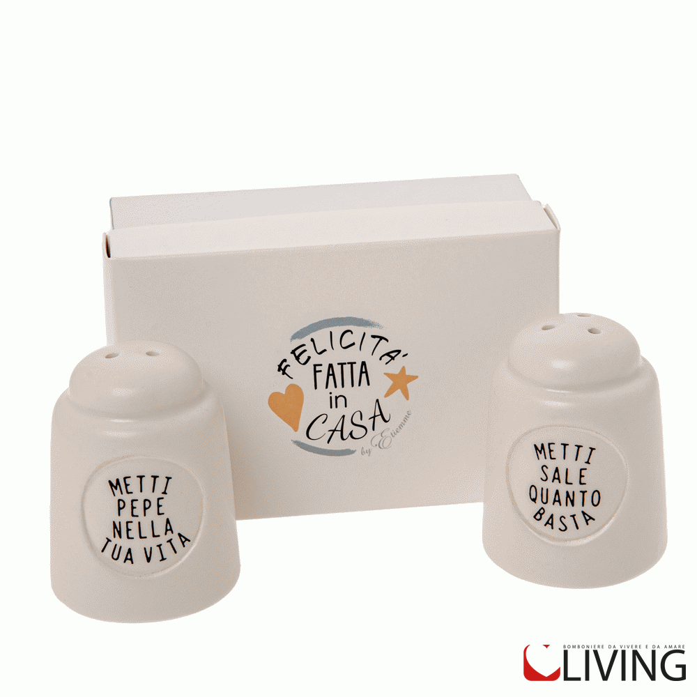 Bomboniera sale e pepe linea felicità fatta in casa