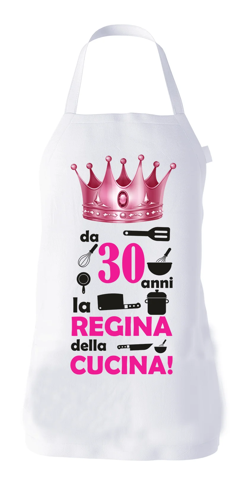 Grembiule Compleanno 30 anni divertente cucina donna Da 30 anni La regina della cucina