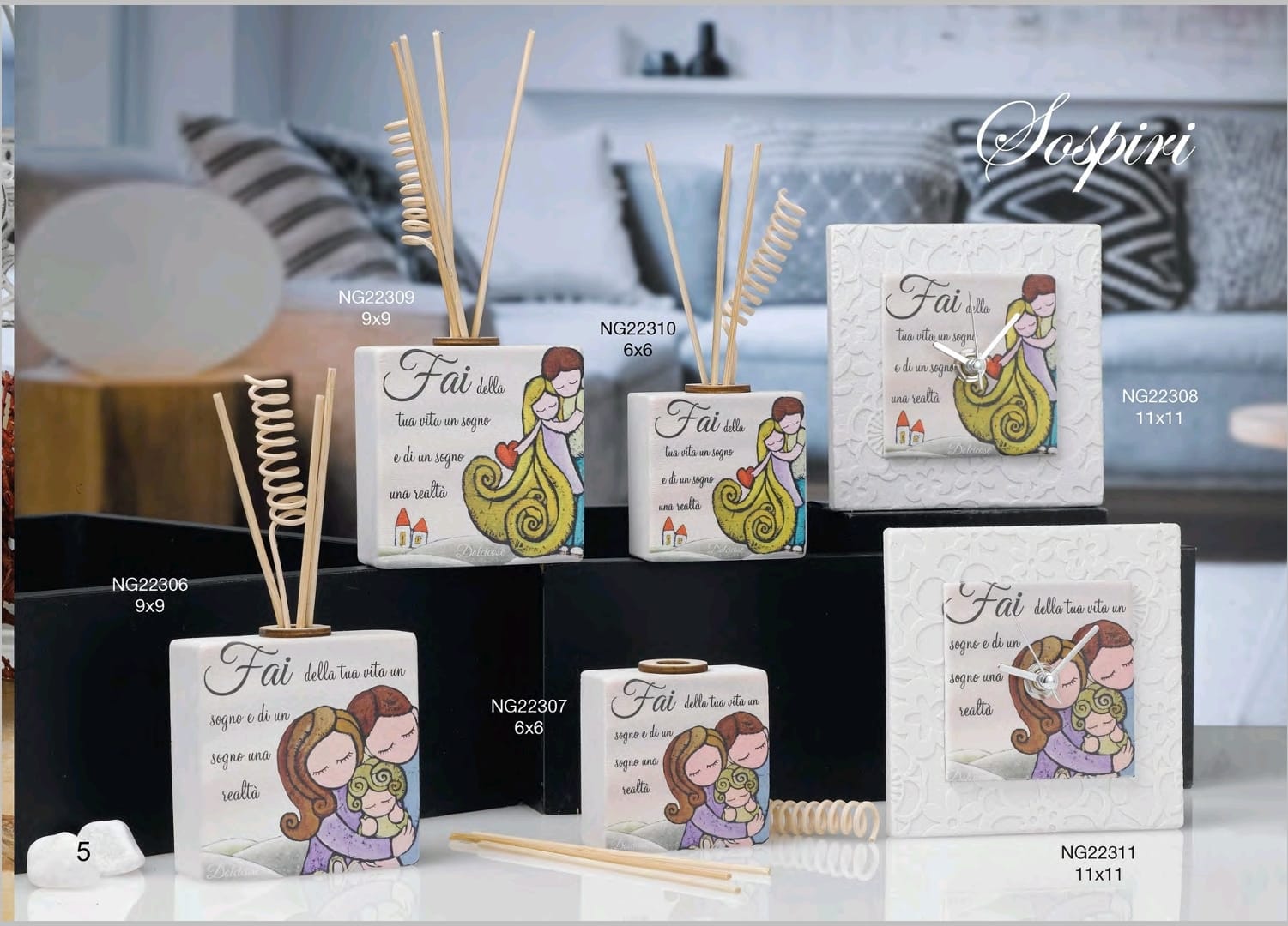 Profumatore Dolcicose in polvere di marmo di Carrara - immagine 2