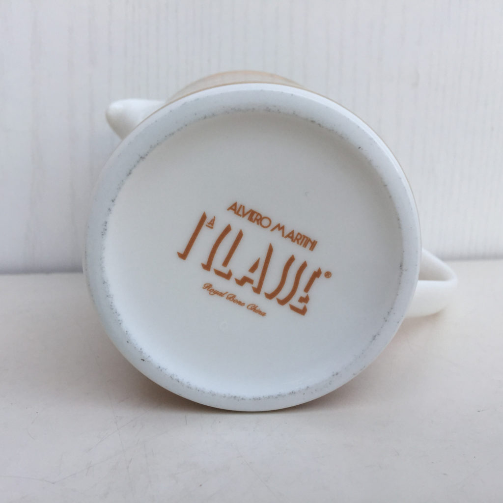 Alviero Martini Home 1° Classe lattiera Bone China decoro Geo Gold Plus - immagine 4