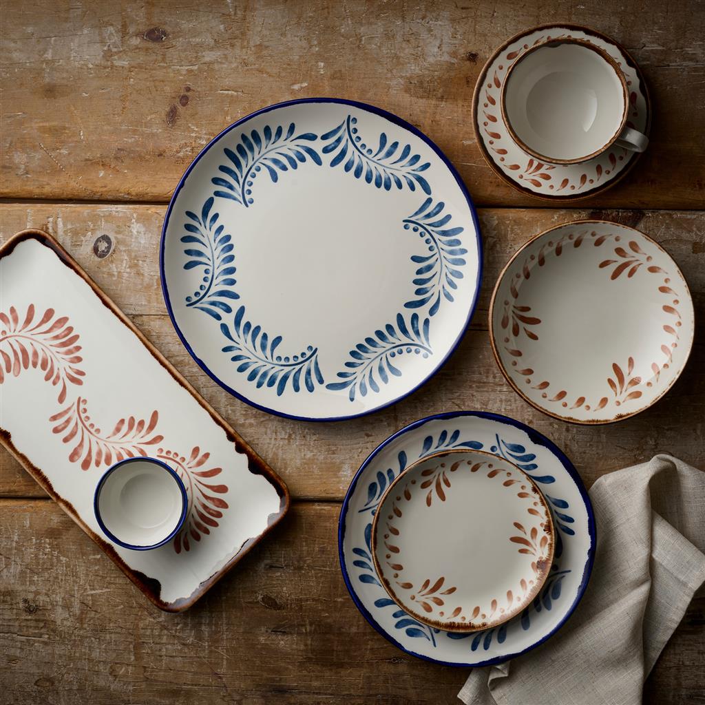 Piatto fondo bowl coupe harvest mediterranean terracotta cm.24,8 - immagine 3