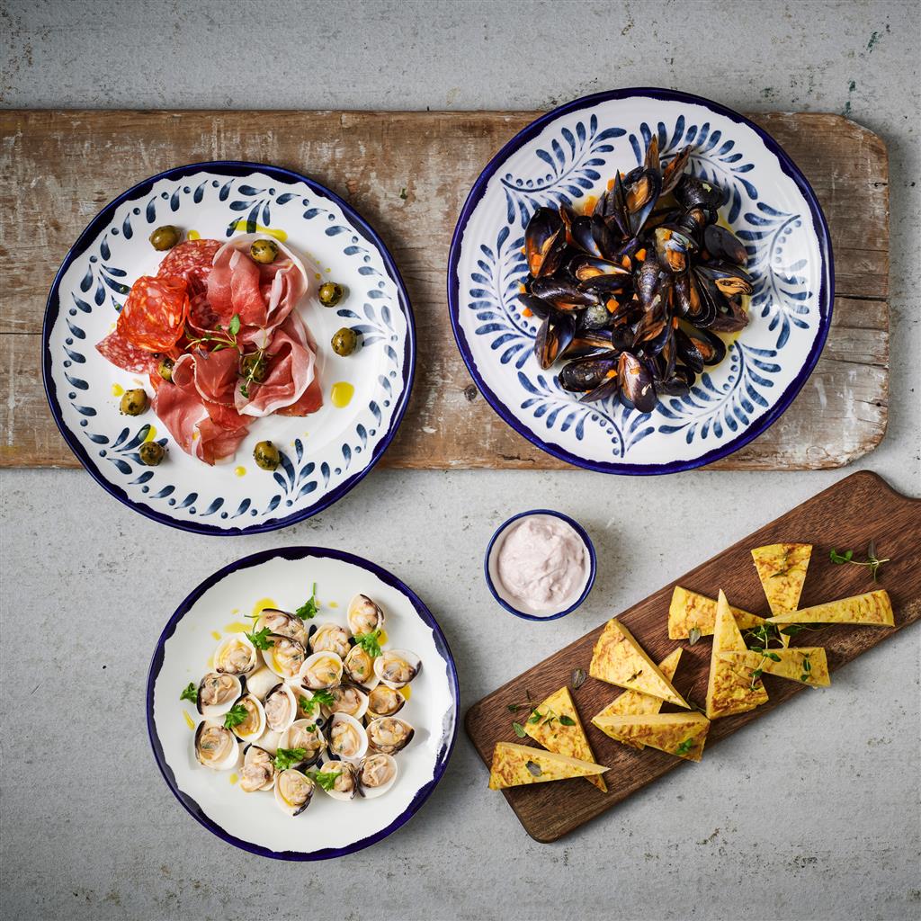 Piatto fondo bowl organico coupe harvest mediterranean ink cm.25 - immagine 2