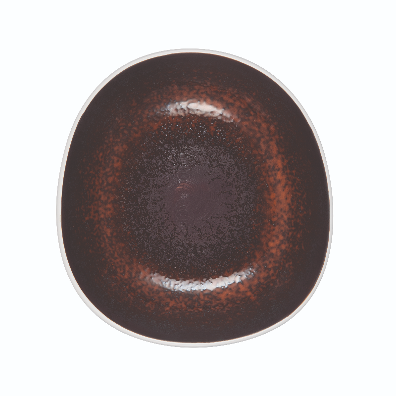 Piatto fondo estia ruggine cm.19×17,5