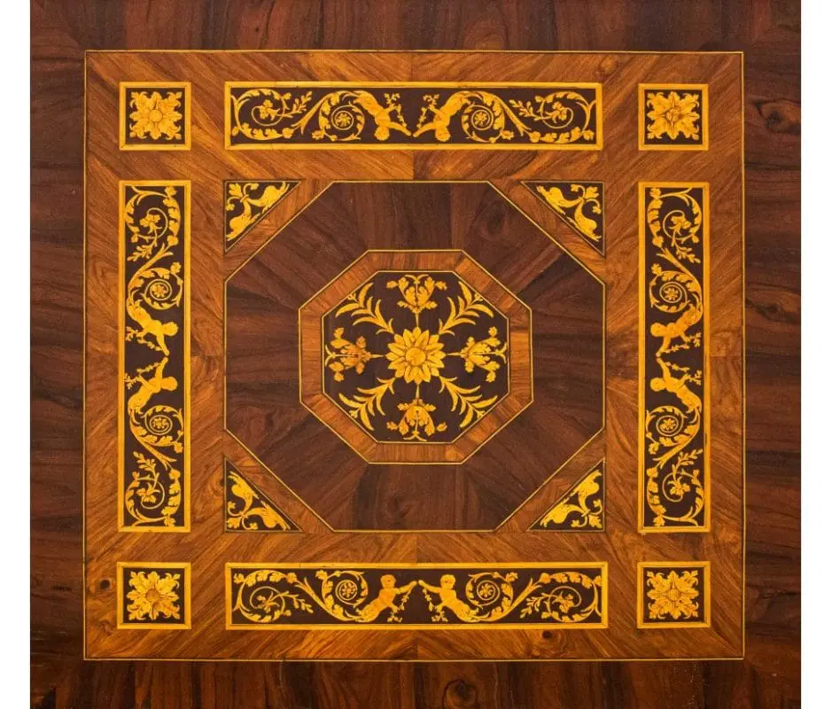 Primi decenni del XIX secolo, scuola di Giuseppe Maggiolini (1738 – 1814), Tavolino intarsiato - immagine 4