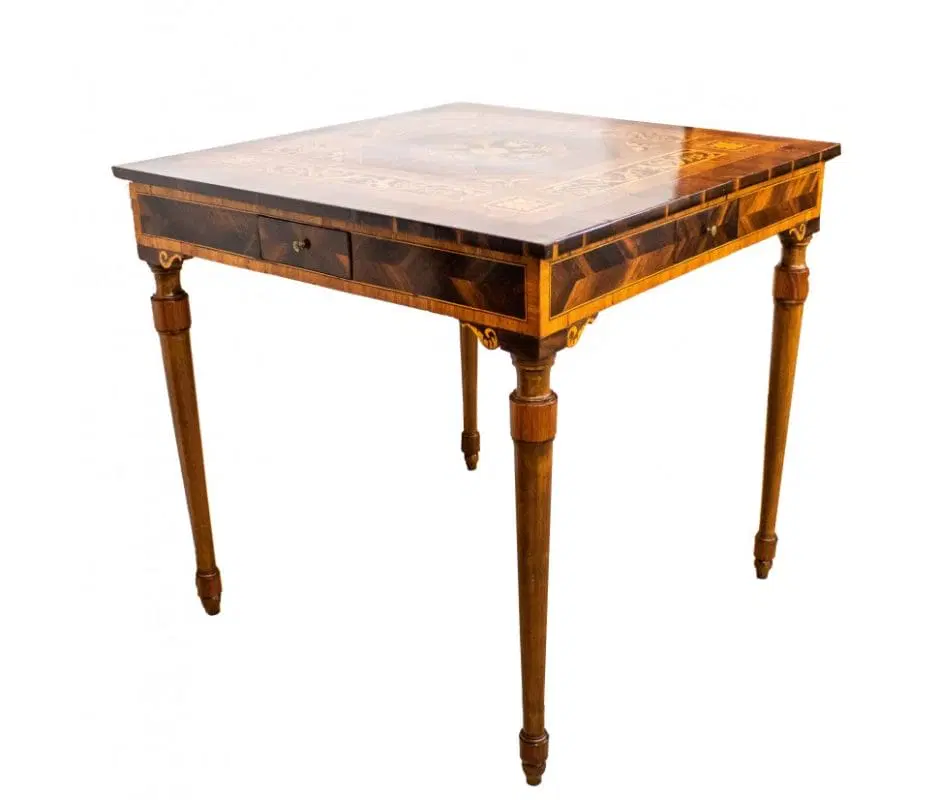 Primi decenni del XIX secolo, scuola di Giuseppe Maggiolini (1738 – 1814), Tavolino intarsiato - immagine 3