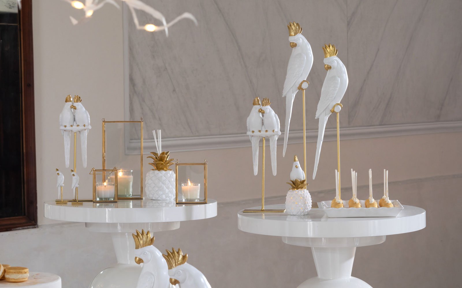 Bomboniera scatola in vetro e metallo oro specchio - immagine 2