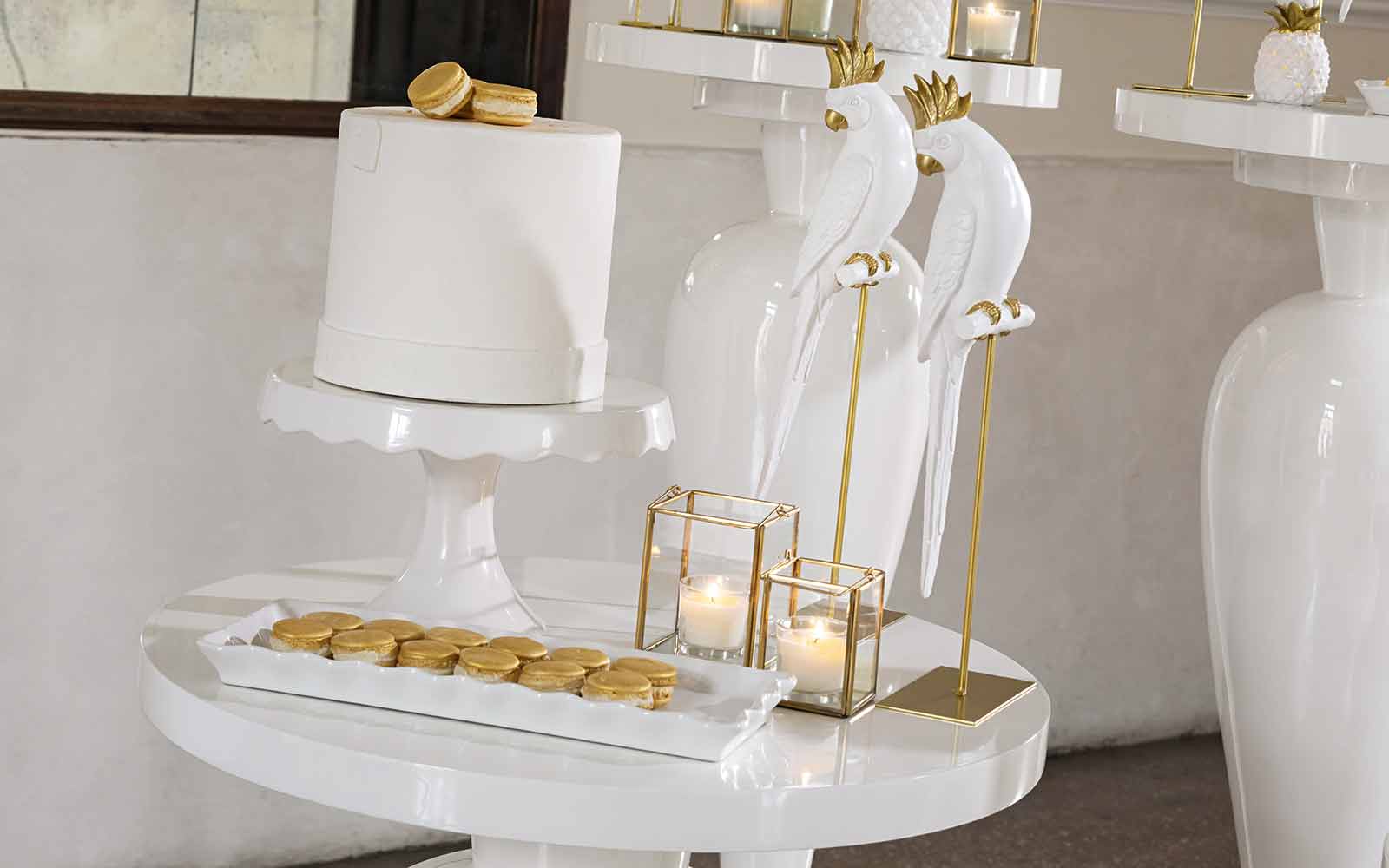 Bomboniera scatola in vetro e metallo oro specchio - immagine 4