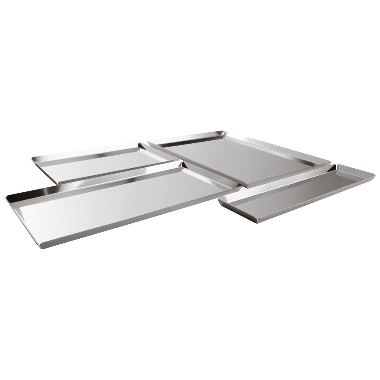Vassoio espositore pasticceria inox cm.30x20x1,5 - immagine 2